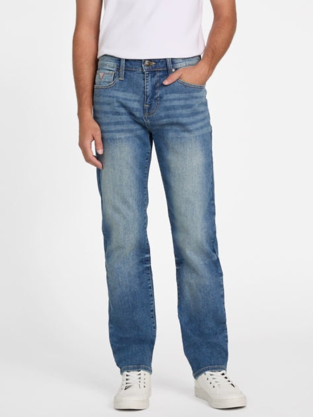Guess Del Mar Slim Straight Men's Light-Medium Blue Jeans